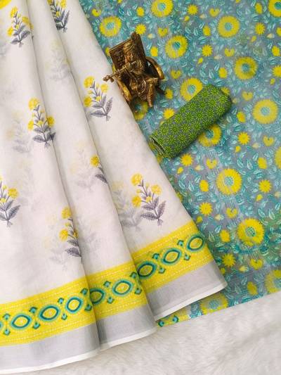 DN 4261 BY VAKRATUND DESIGNER LINEN SAREES WHOLESALER IN INDIA